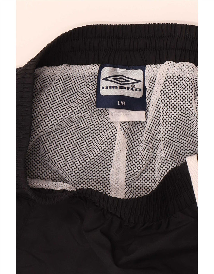 Ανδρική αθλητική φόρμα Umbro Παντελόνι μεγάλο μαύρο πολυεστέρα