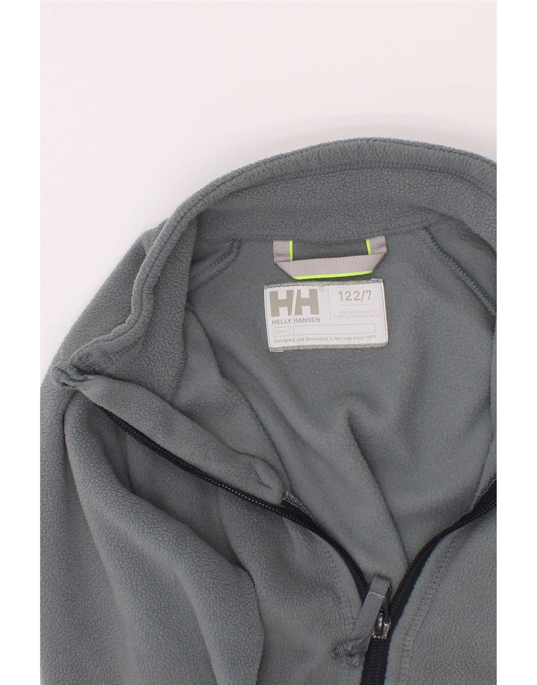 Helly Hansen Boys Fleece Jacket 6-7 Years Grey Polyester