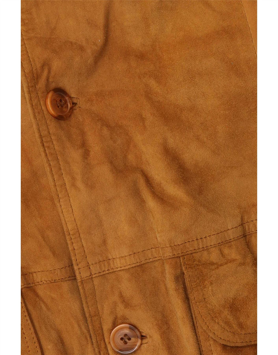 Vintage Ανδρικό Suede Bomber Jacket IT 54 2XL Beige Leather