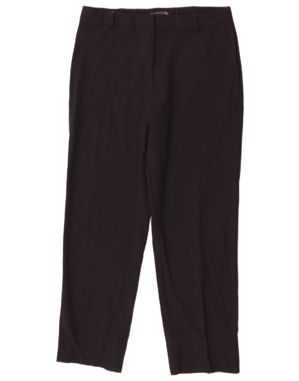 Marks & Spencer Γυναικείο ίσιο παντελόνι UK 12 Medium W30 L26 Μαύρο