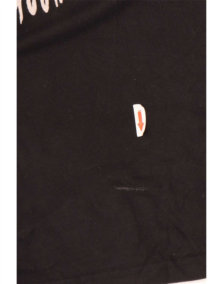 Ανδρικό γραφικό T-Shirt Weird Fish Top 3XL μαύρο βαμβακερό