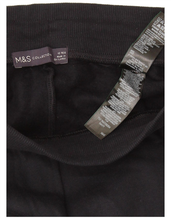 MARKS & SPENCER Γυναικεία αθλητική φόρμα παντελόνι UK 12 μεσαίο μπλε βαμβακερό