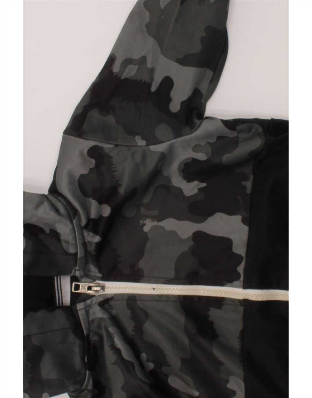 HURLEY Boys Zip Hoodie Sweater 4-5 Years Black Camouflage Polyester Vintage Hurley and Second-Hand Hurley from Messina Hembry 