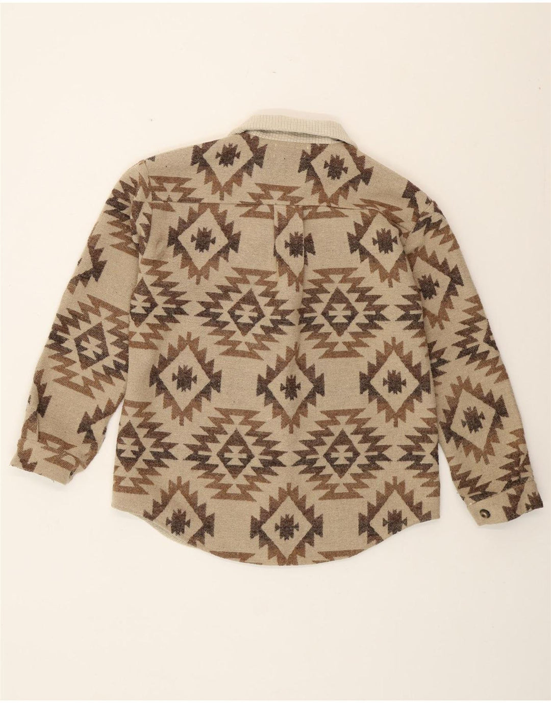 Γυναικείο πουκάμισο CIDER UK 14 Medium Beige Geometric Polyester Aztec