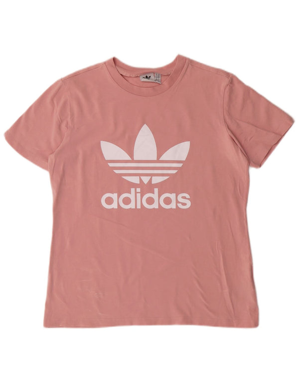 Γυναικείο γραφικό μπλουζάκι ADIDAS Top UK 14 Μεσαίο Ροζ Βαμβακερό