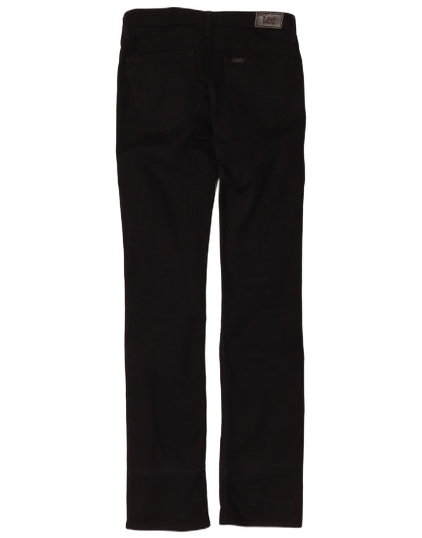Lee Γυναικείο Marlin Slim Straight Jeans W30 L35 μαύρο βαμβακερό