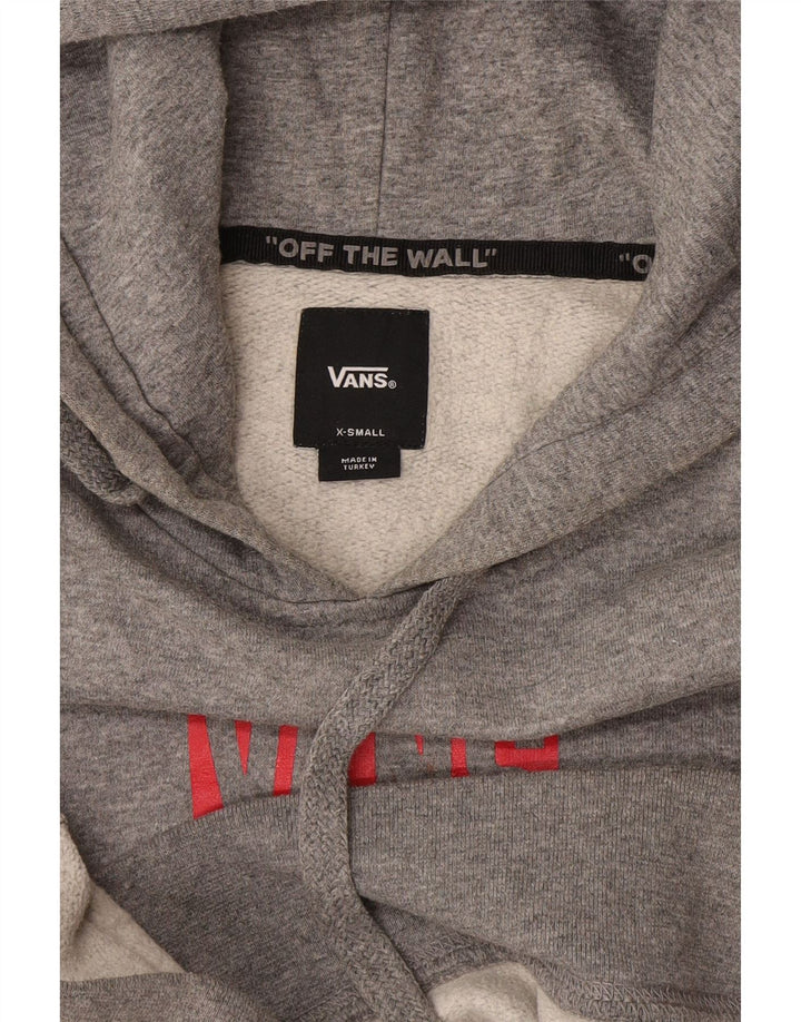 Vans Mens Graphic Hoodie Jumper XS Grey