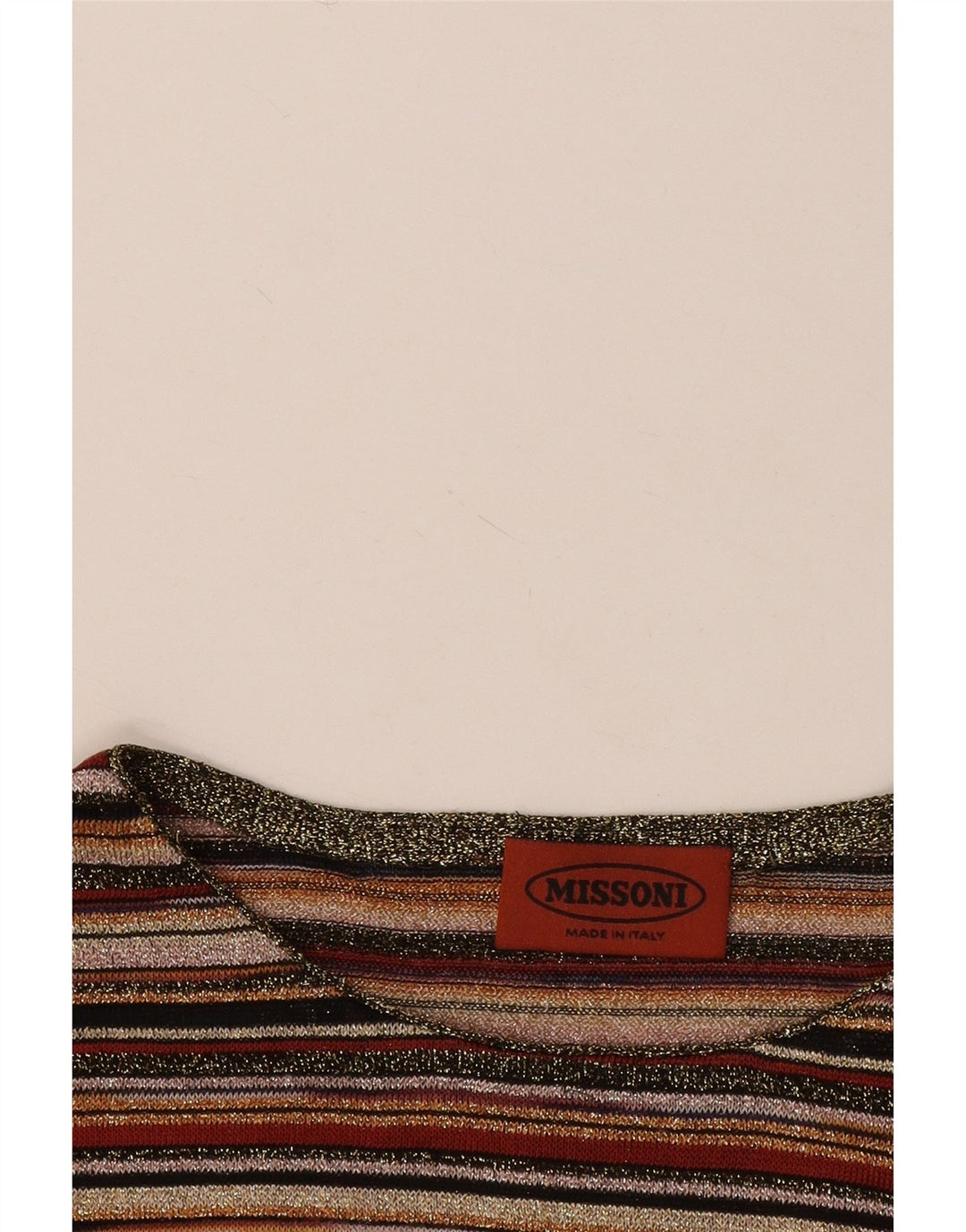 Missoni Γυναικεία Μπλούζα Τοπ UK 12 μεσαία πολύχρωμη ριγέ