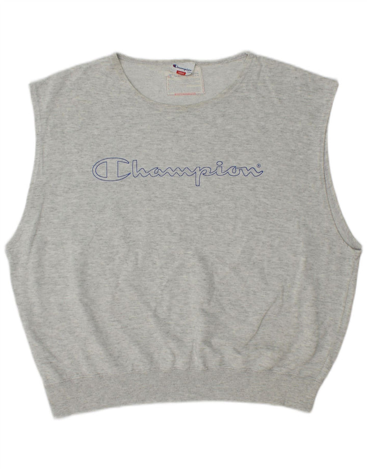Champion Womens Oversized γραφικό φούτερ Jumper UK 16 Large Grey