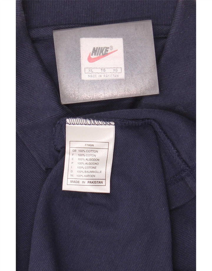 Ανδρικό μπλουζάκι πόλο Nike XL Navy Blue Cotton