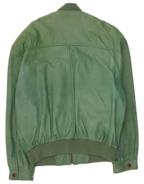 C.Comberti Ανδρικό Δερμάτινο Μπουφάν IT 50 Large Green Leather
