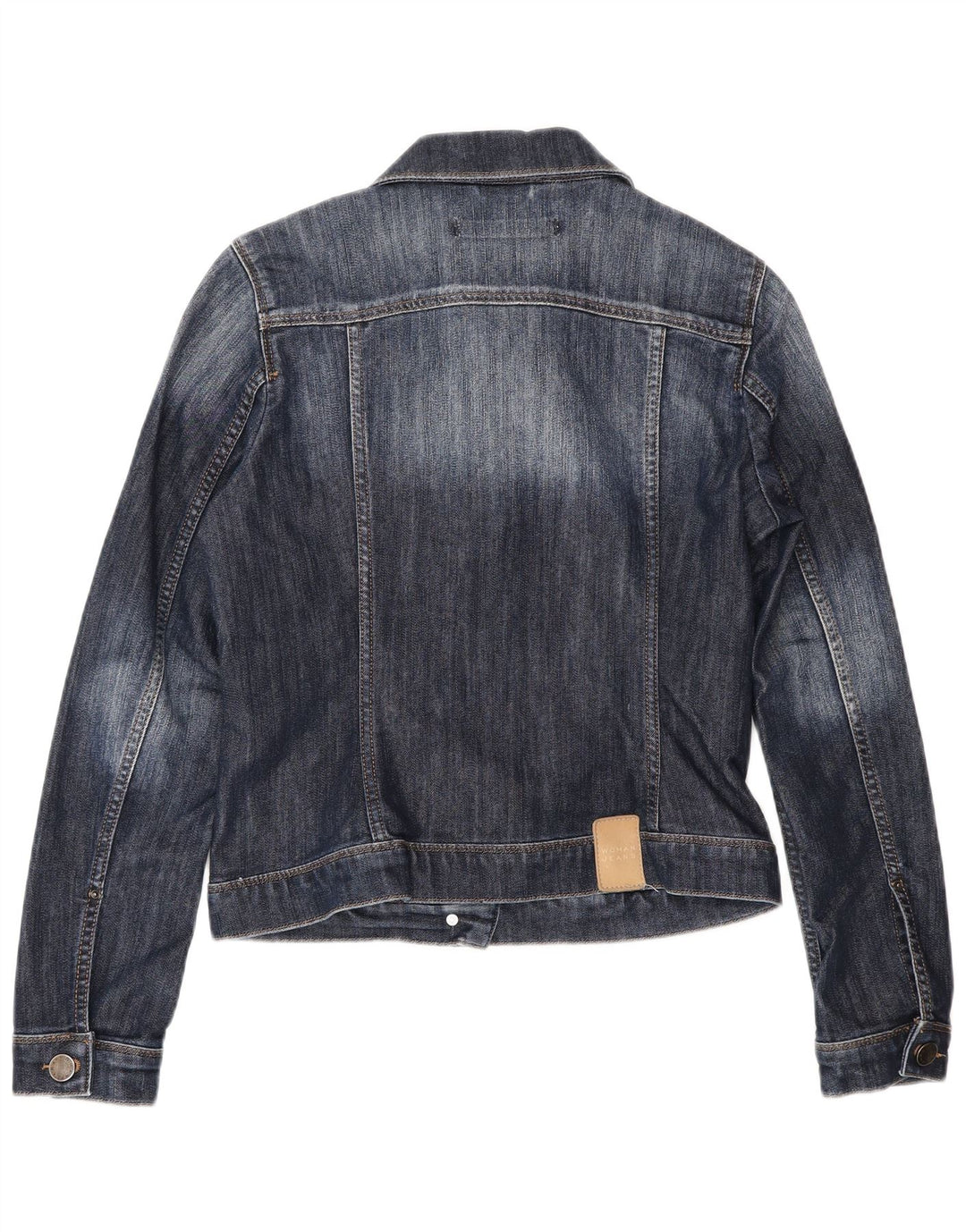 Zara Γυναικείο Τζιν Μπουφάν UK 12 Medium Navy Blue Cotton