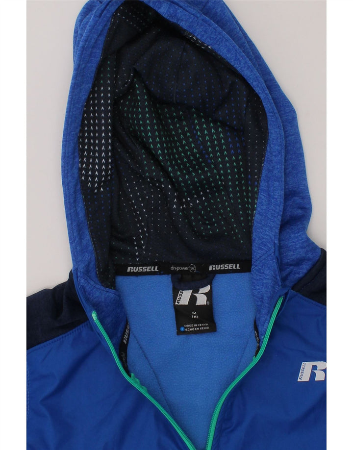 RUSSELL ATHLETIC Boys Zip Hoodie Sweater 7-8 Years Medium  Blue Vintage Russell Athletic and Second-Hand Russell Athletic from Messina Hembry 