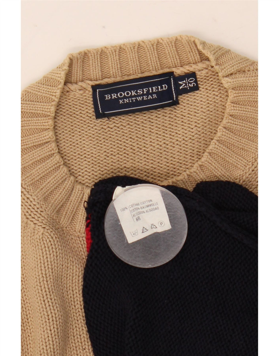 Ανδρικό πουλόβερ Brooksfield Crew Neck Jumper IT 50 Medium Πολύχρωμο