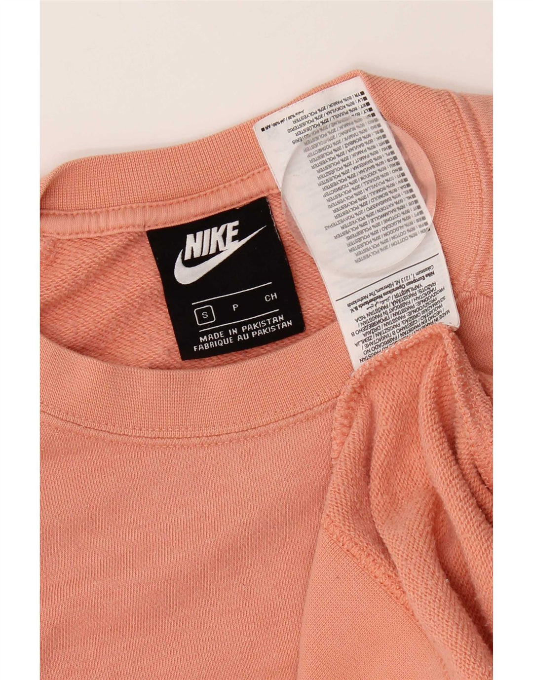 Γυναικείο φούτερ μεγάλου μεγέθους Nike Jumper UK 10 Μικρό ροζ βαμβακερό