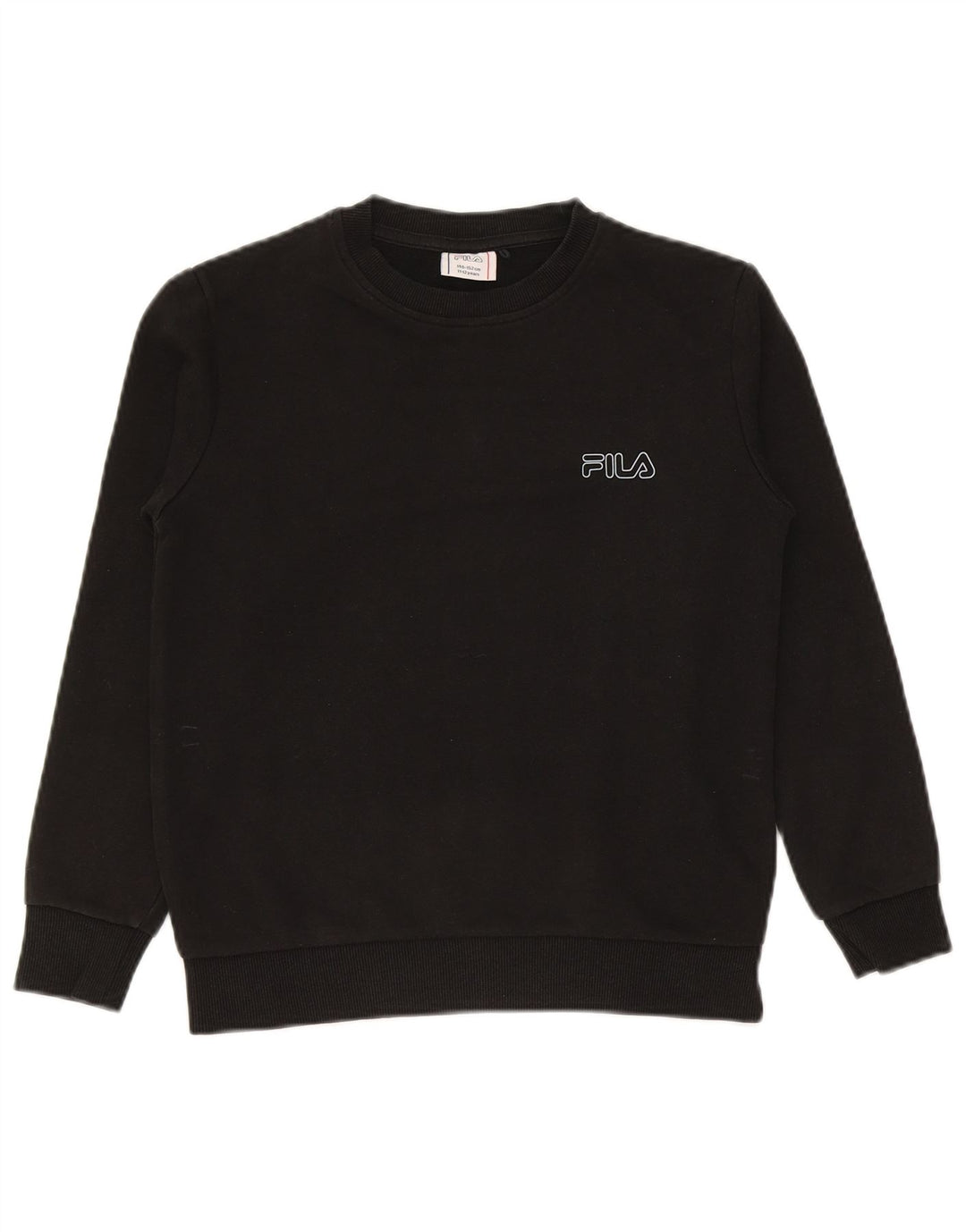 Fila Boys Φούτερ Jumper 11-12 ετών Μαύρο Βαμβακερό