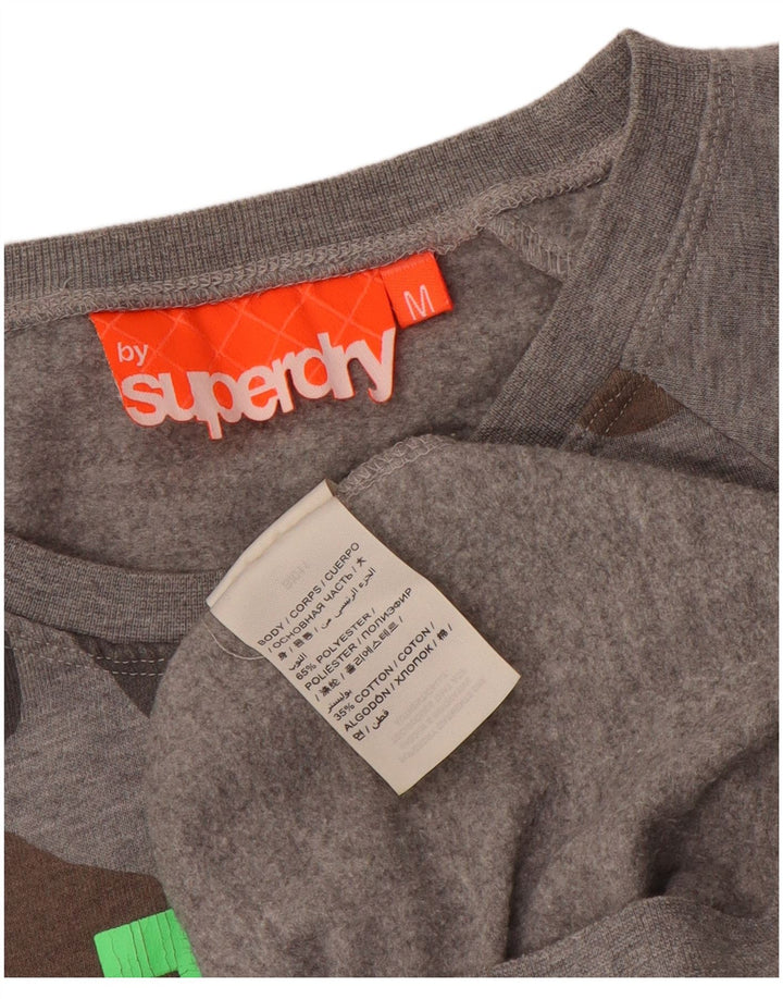Ανδρικό γραφικό φούτερ Superdry Jumper Medium Grey Camouflage Polyester
