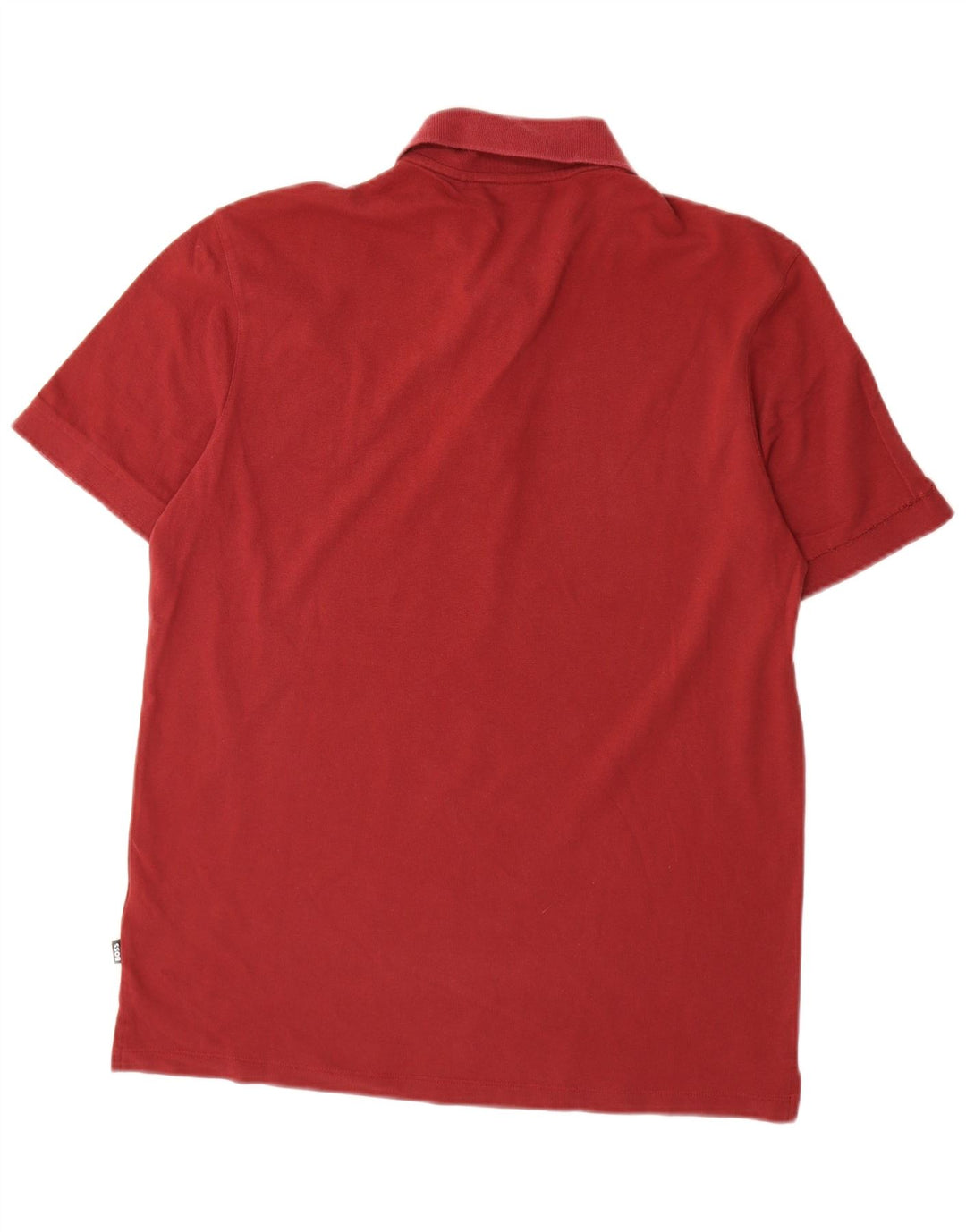 Ανδρικό πουκάμισο πόλο HUGO BOSS μεγάλο βαμβακερό μπορντό