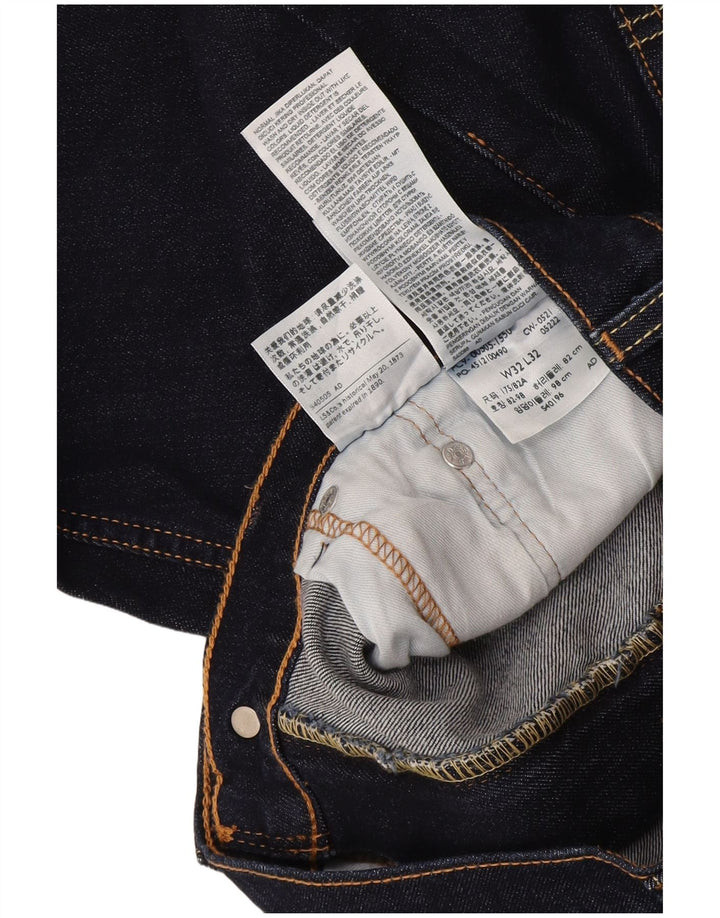 Ανδρικό τζιν Levi's Straight W32 L32 Navy Blue Cotton