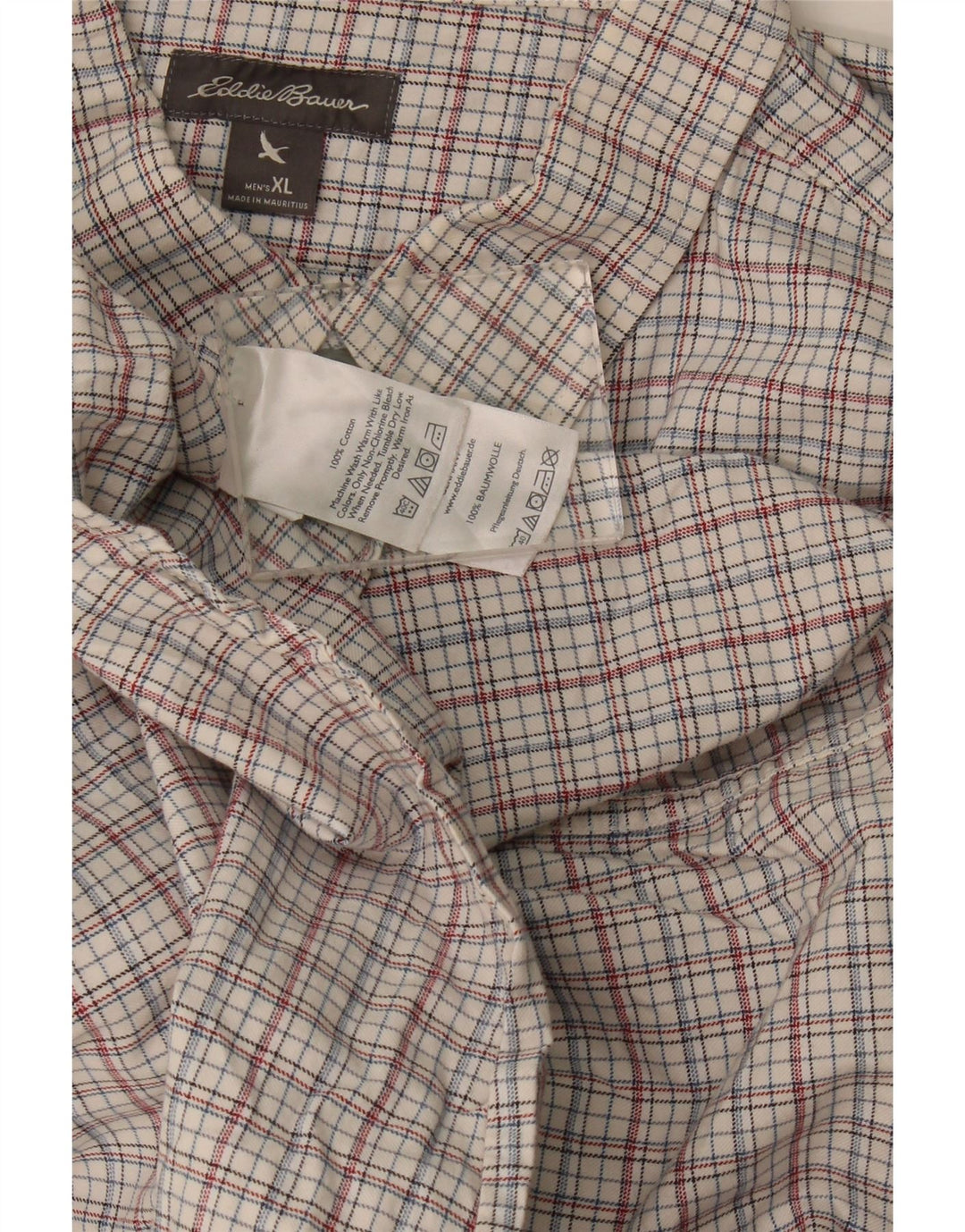 Eddie Bauer Ανδρικό πουκάμισο Χαλαρής Εφαρμογής XL Λευκό βαμβακερό