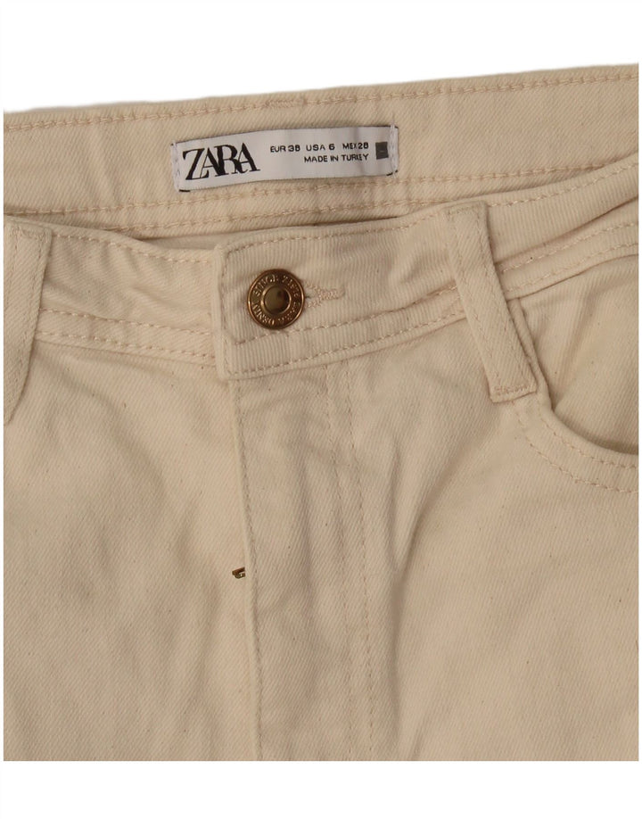 Zara Γυναικείο Slim Jeans EU 38 Small W28 L33 Off White
