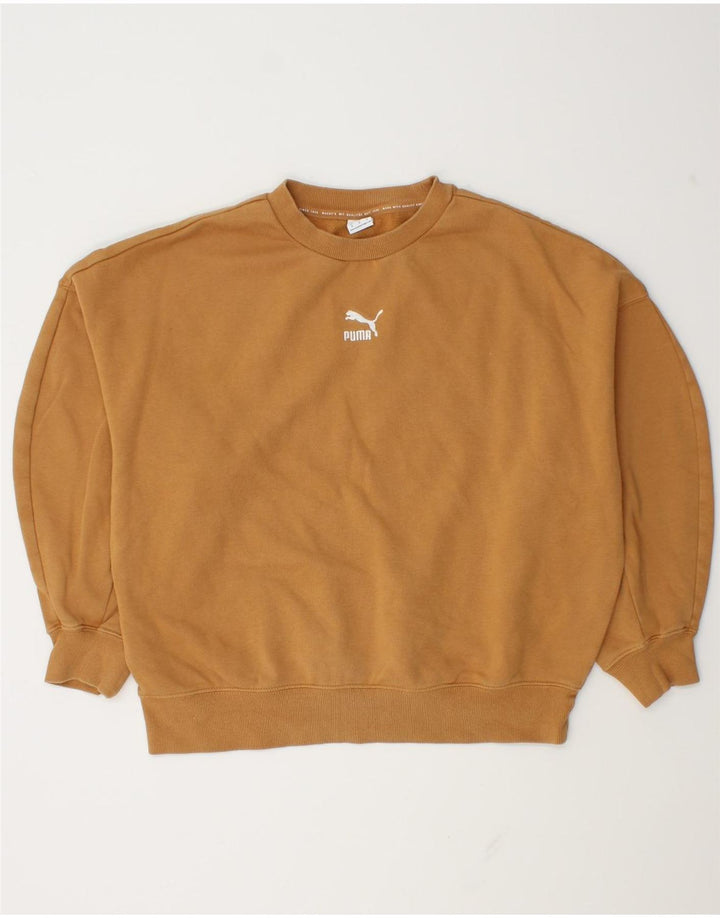 Puma Γυναικείο Φούτερ με μεγάλο μέγεθος Jumper UK 14 Βαμβακερό μεσαίο καφέ