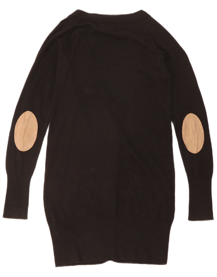 ZARA Γυναικεία Ζακέτα Longline UK 10 Small Black