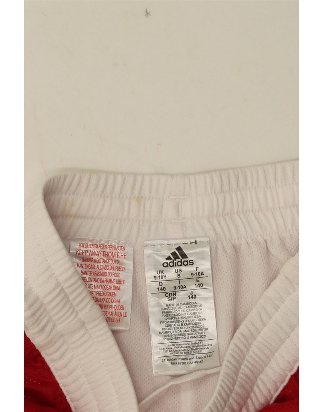 Adidas Boys Sport σορτς 9-10 ετών Κόκκινο πολυεστέρας