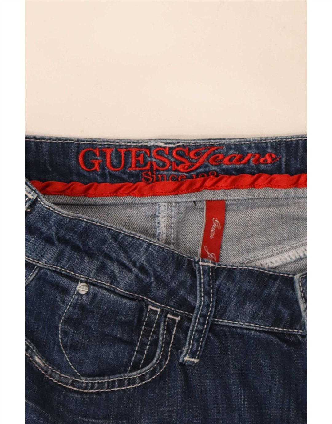 Γυναικεία Τζιν Φούστα Guess W28 Μεσαίο Μπλε