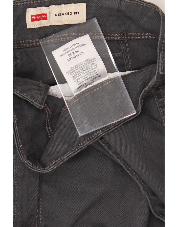 WRANGLER Ανδρικό παντελόνι Cargo με χαλαρή εφαρμογή W38 L27 Γκρι βαμβακερό