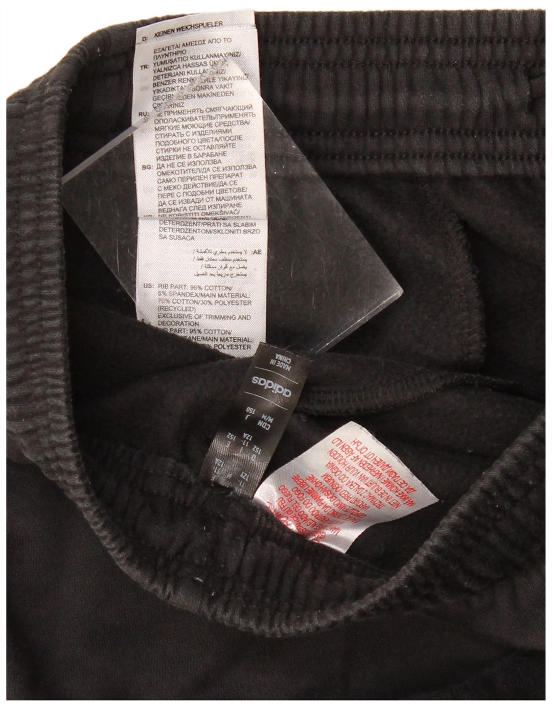 ADIDAS για αγόρια αθλητικά παντελόνια Joggers 11-12 ετών μαύρο βαμβακερό