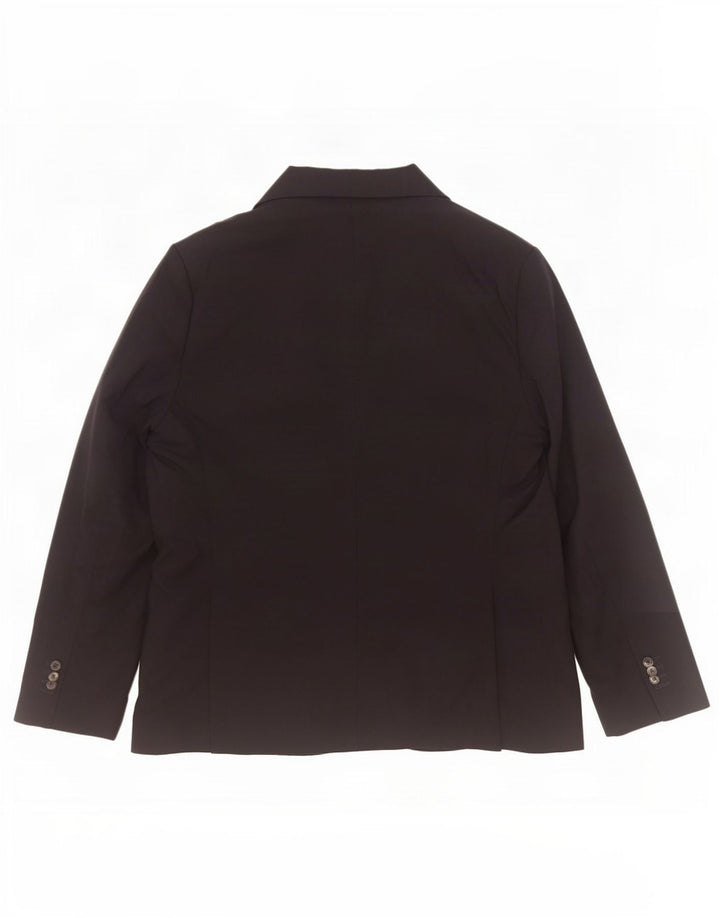 Massimo Dutti Ανδρικό μπουφάν σακάκι με 2 κουμπιά EU 56 XL μαύρο μαλλί