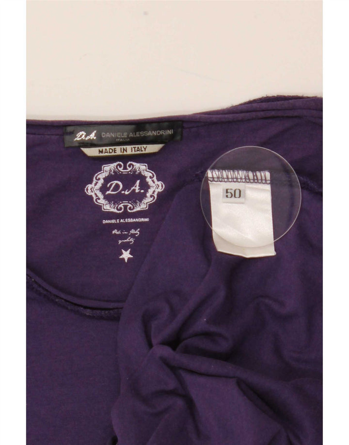 Daniele Alessandrini Ανδρικό γραφικό τοπ μακρυμάνικο IT 50 Medium Purple
