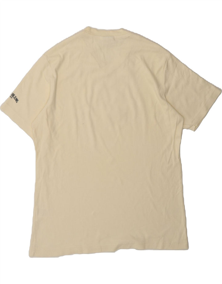 REPLAY Mens T-Shirt Top XL Off White Cotton Vintage Replay and Second-Hand Replay from Messina Hembry 