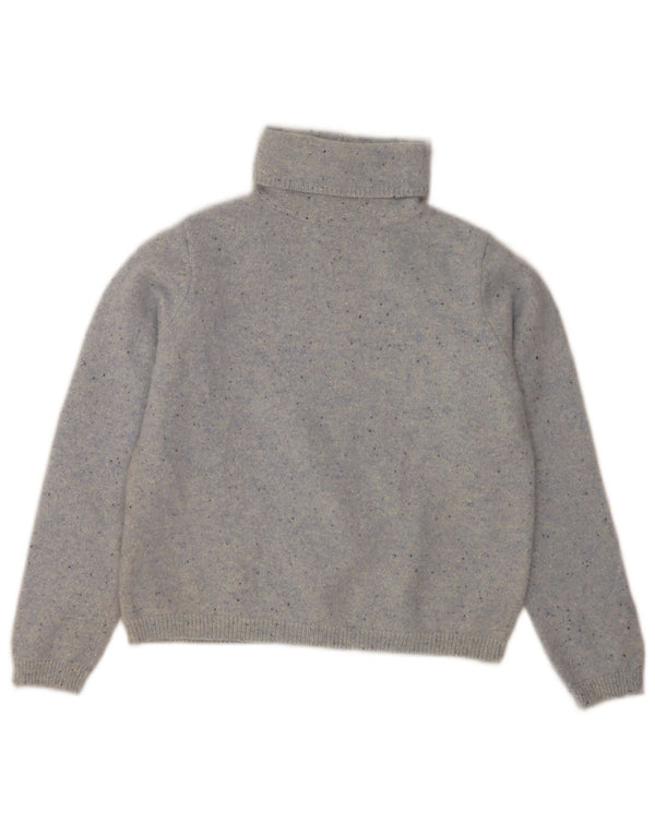 L.L.Bean Γυναικείο πουλόβερ με ρολό λαιμόκοψη UK 8 Small Grey Flecked