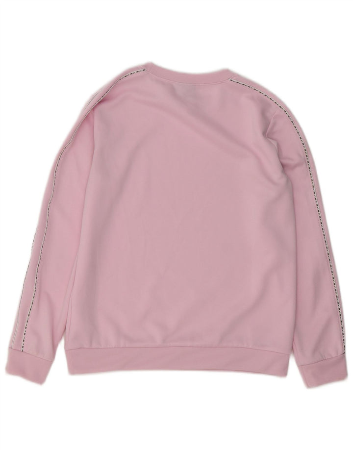 Nike Girls Graphic Φούτερ Jumper 12-13 ετών Μεγάλο Ροζ Πολυεστέρας