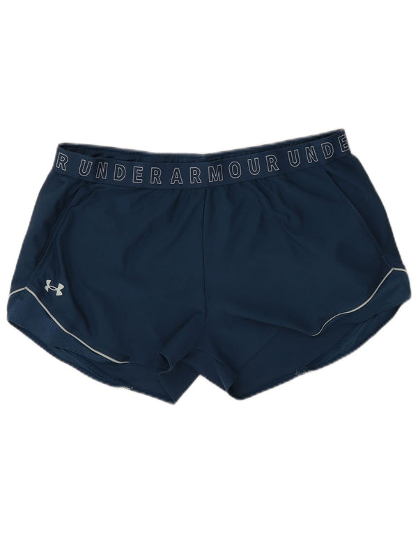 Γυναικείο γραφικό αθλητικό σορτς UNDER ARMOR UK 18 XL Navy Blue