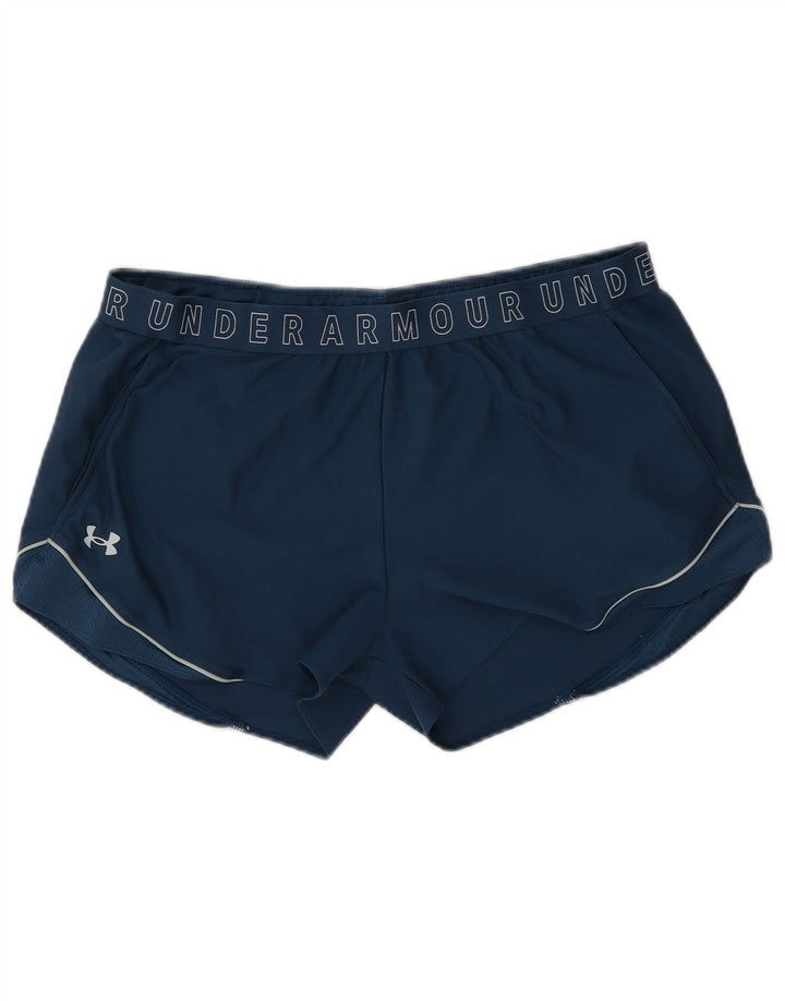 Γυναικείο γραφικό αθλητικό σορτς UNDER ARMOR UK 18 XL Navy Blue