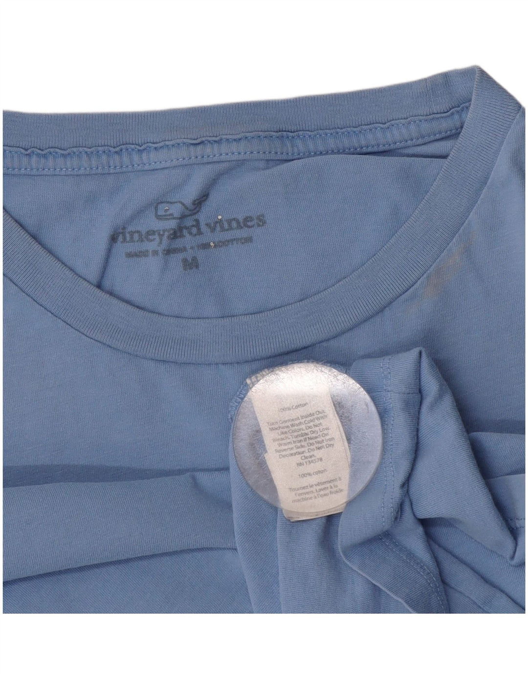 Ανδρικό γραφικό μπλουζάκι Vineyard Vines Τοπ μεσαίο μπλε βαμβακερό