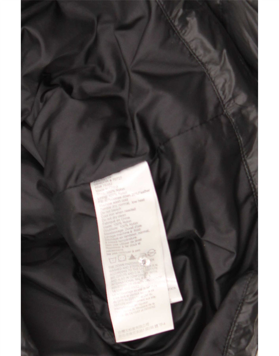 Timberland γυναικείο μπουφάν με κουκούλα UK 14 Medium μαύρο νάιλον