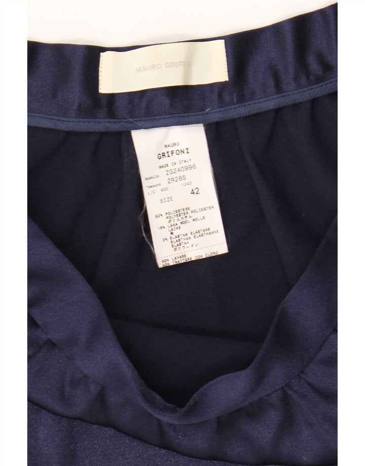 Mauro Grifoni Γυναικεία Μίνι Φούστα IT 42 Medium W32 Navy Blue Polyester