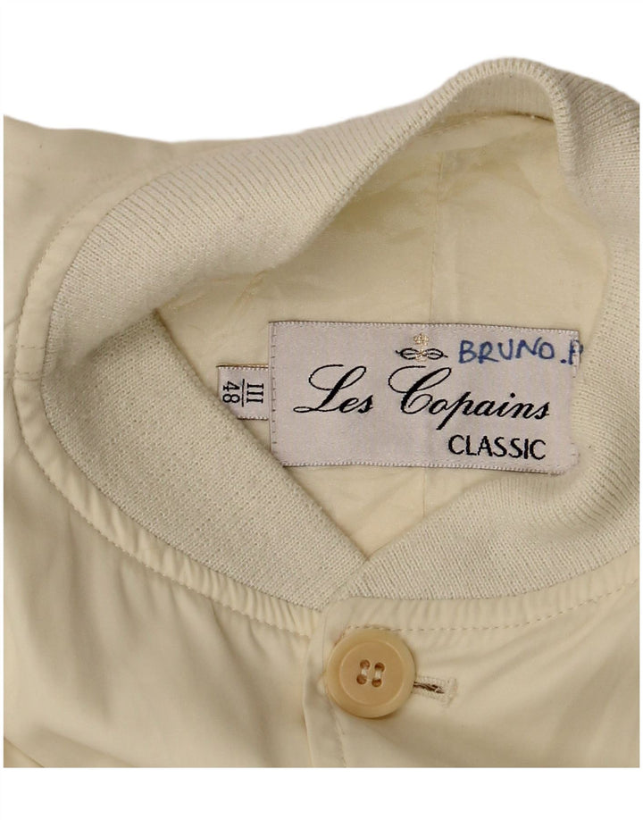 Ανδρικό μπουφάν Les Copains Bomber IT 48 Medium Off White