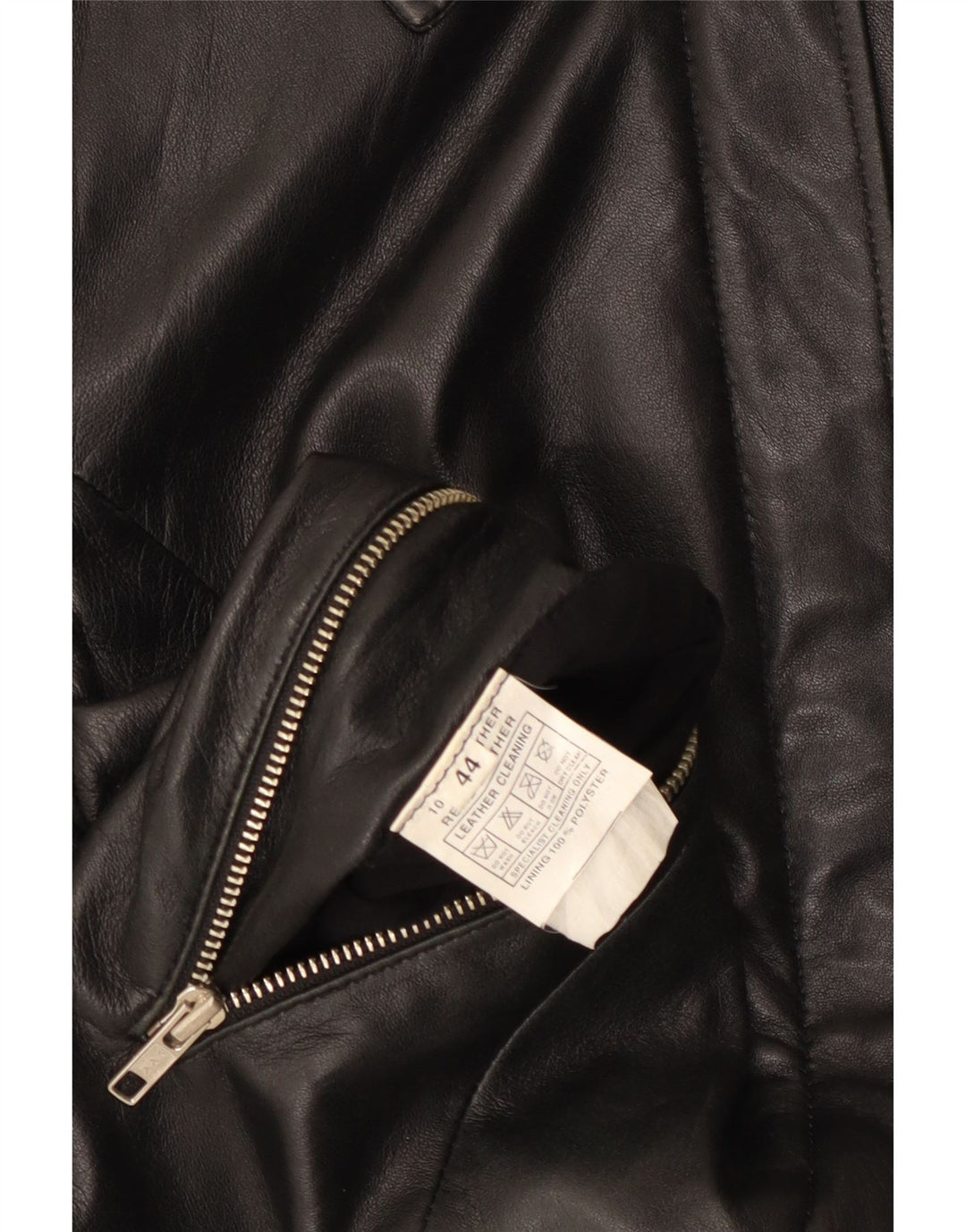 Vintage Γυναικείο Δερμάτινο Μπουφάν IT 44 Medium Black Leather