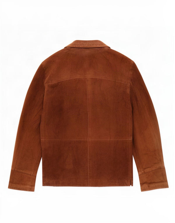 Vintage Γυναικείο Suede Jacket IT 44 Medium Beige Leather