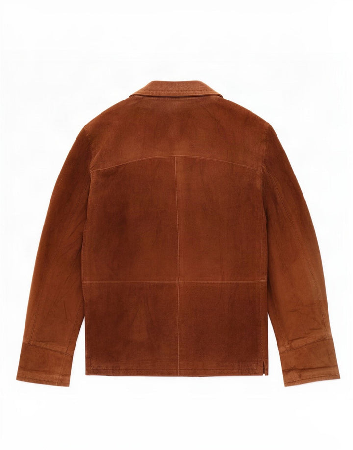Vintage Γυναικείο Suede Jacket IT 44 Medium Beige Leather