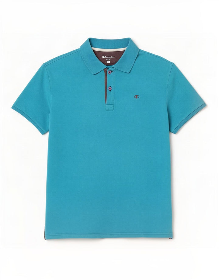 Champion Ανδρικό πουκάμισο Polo Easy Fit μεγάλο μπλε βαμβακερό