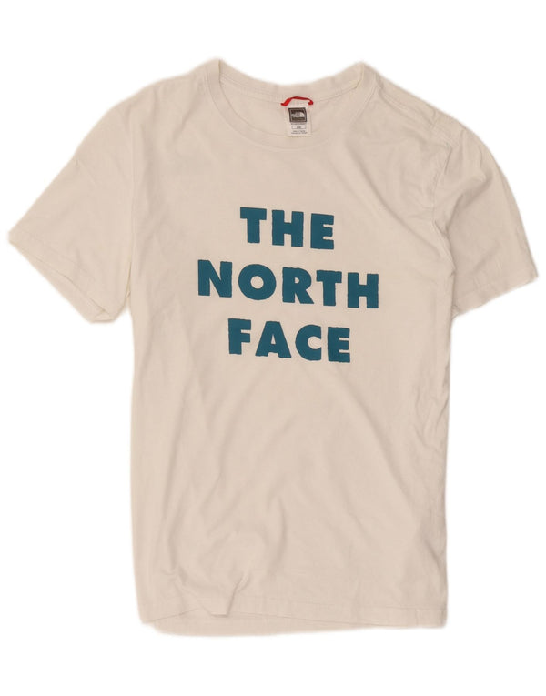 The North Face Mens Graphic T-Shirt Top Medium White Cotton