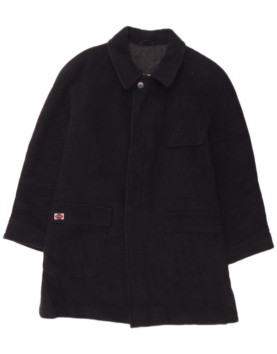 PIERRE CARDIN Ανδρικό Πανωφόρι UK 40 Large Navy Blue Cashmere