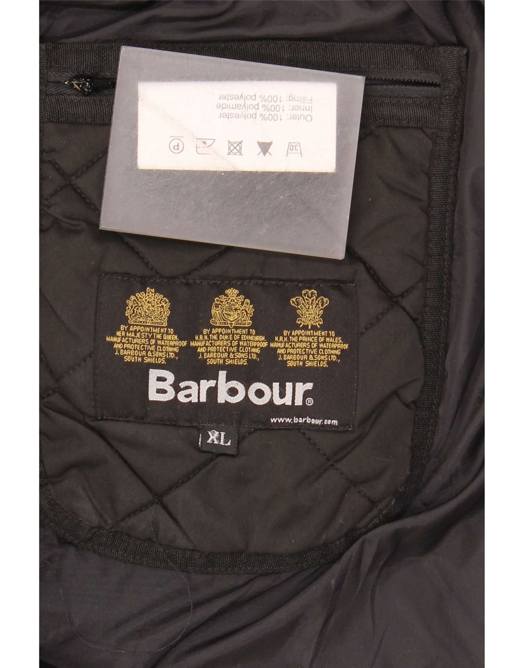 Ανδρικό καπιτονέ μπουφάν Barbour UK 42 XL Μαύρο Πολυεστέρας