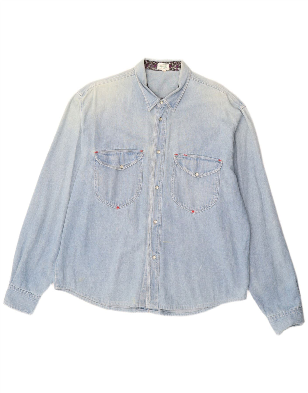 BENETTON Ανδρικό τζιν πουκάμισο XL μπλε